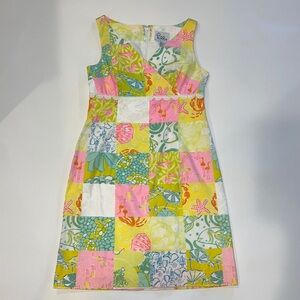 Lilly Pulitzer vintage Sun Dress Neon Pastels size 4